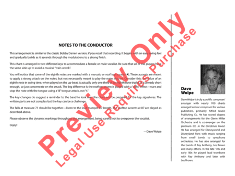 Mack the Knife Jazz Ensemble scores gallery preview page 3