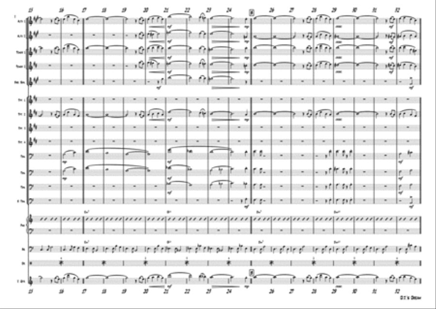 D.J.s Dream - Latin/Samba - Big Band Jazz Ensemble scores gallery preview page 2
