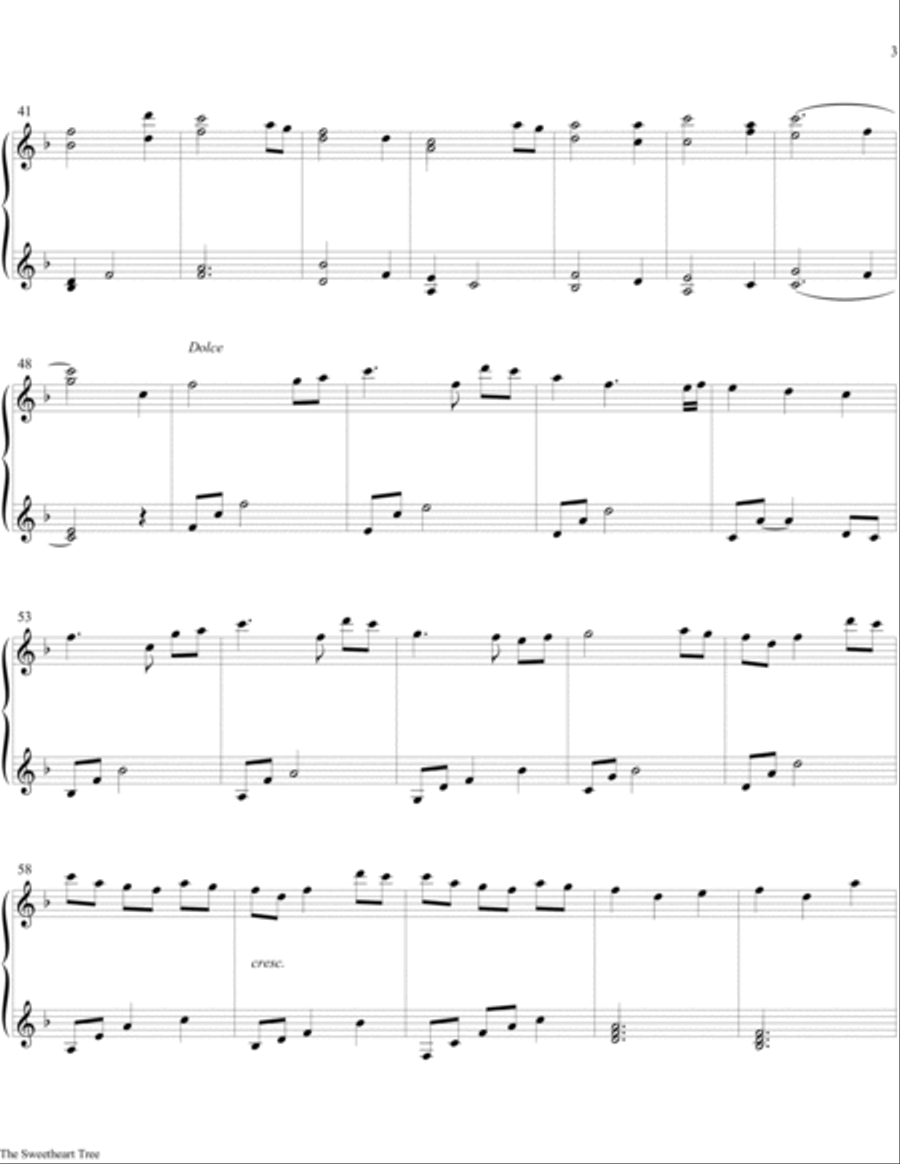 The Sweetheart Tree Piano Solo scores gallery preview page 4