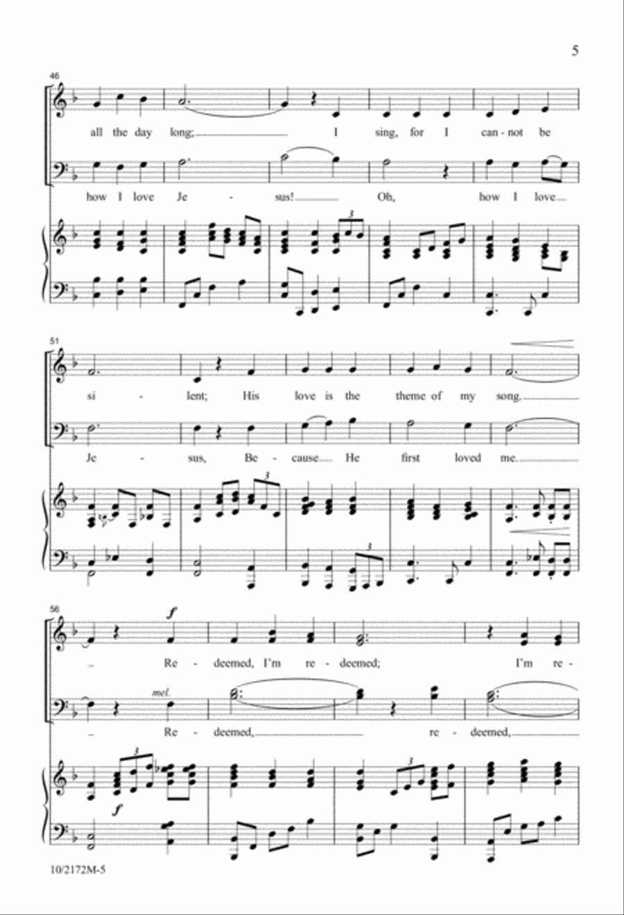 Redeemed 4-Part scores gallery preview page 5
