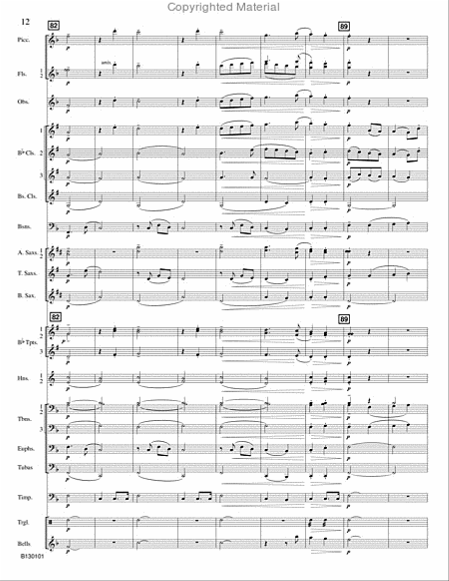 River Mist Concert Band scores gallery preview page 13