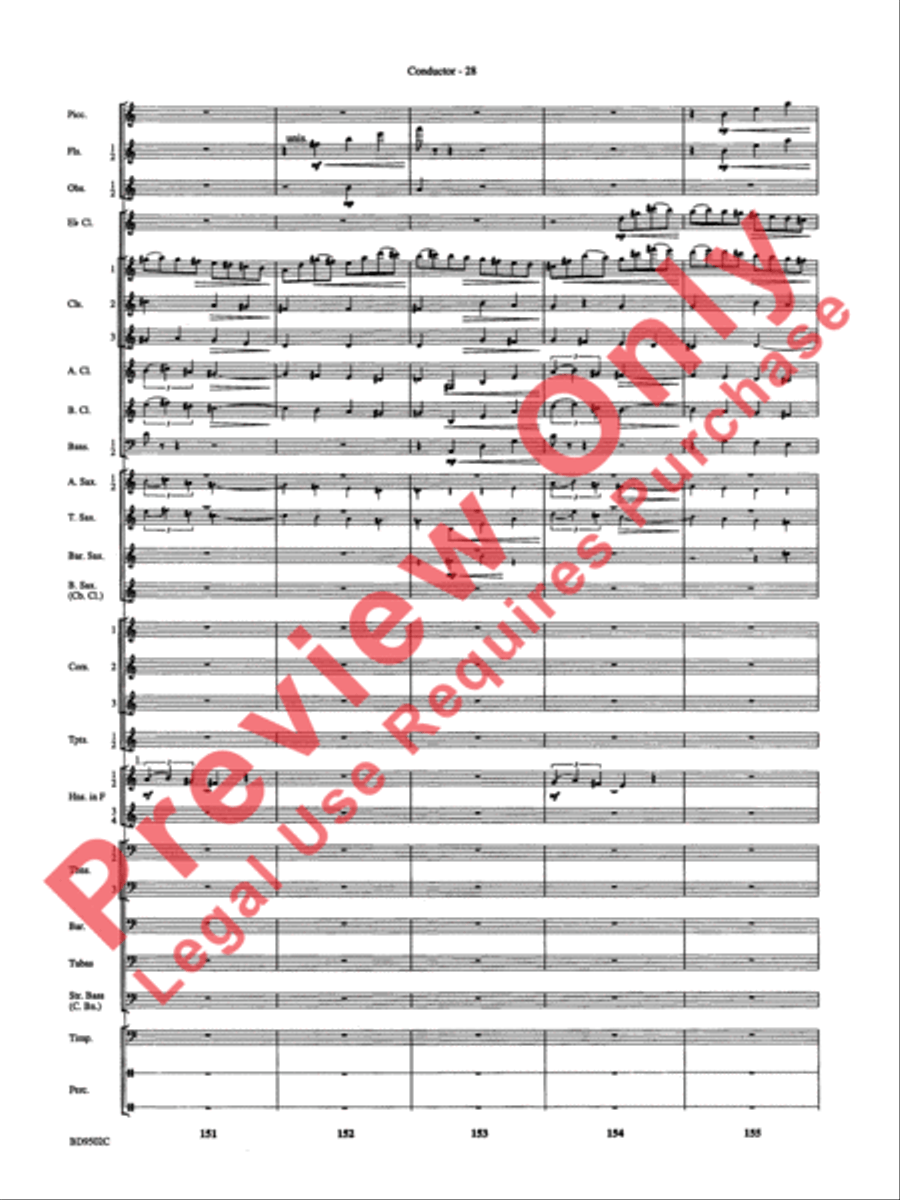Symphony No. 3 for Band Concert Band scores gallery preview page 31