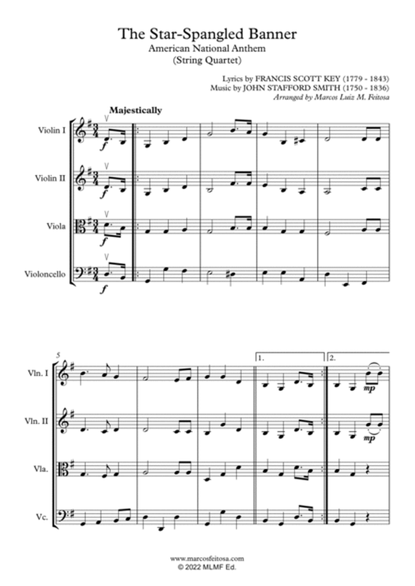 The Star-Spangled Banner (American Anthem) - String Quartet image number null