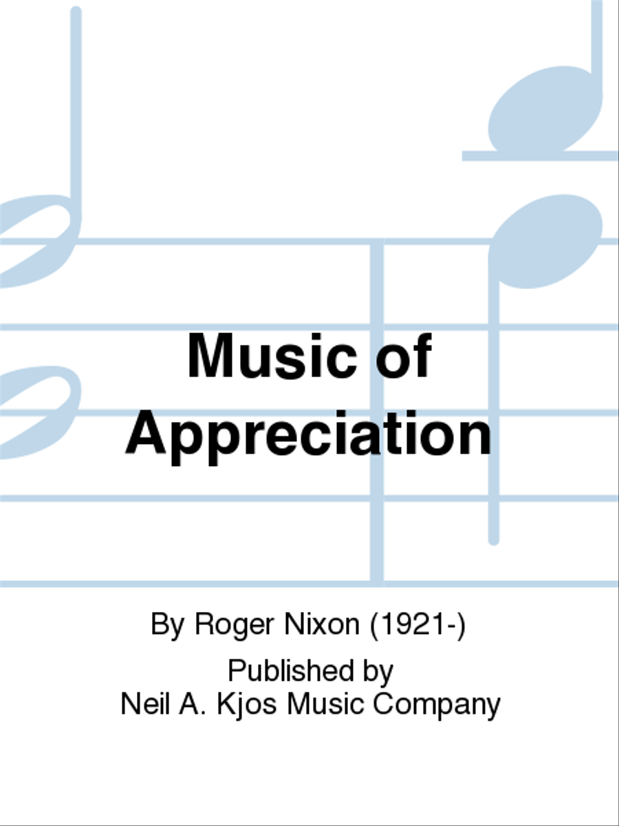 Music of Appreciation Concert Band scores gallery preview page 1