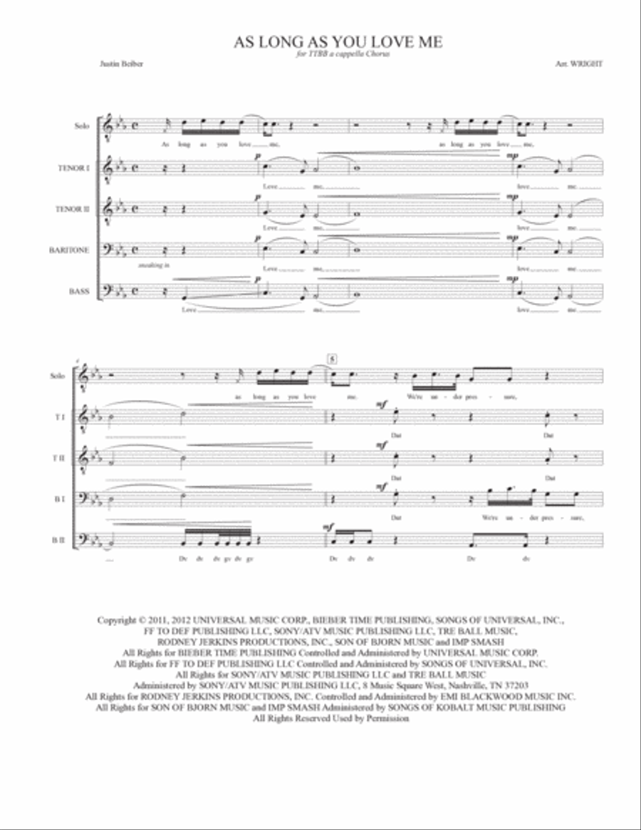 As Long As You Love Me As Long As You Love Me TTBB scores gallery preview page 2