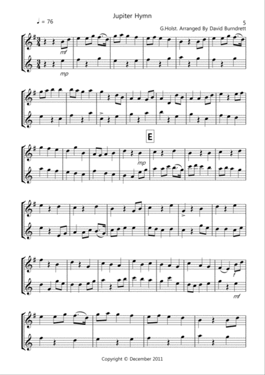8 Easy Duets for Alto And Tenor Saxophone Woodwind Trio scores gallery preview page 5