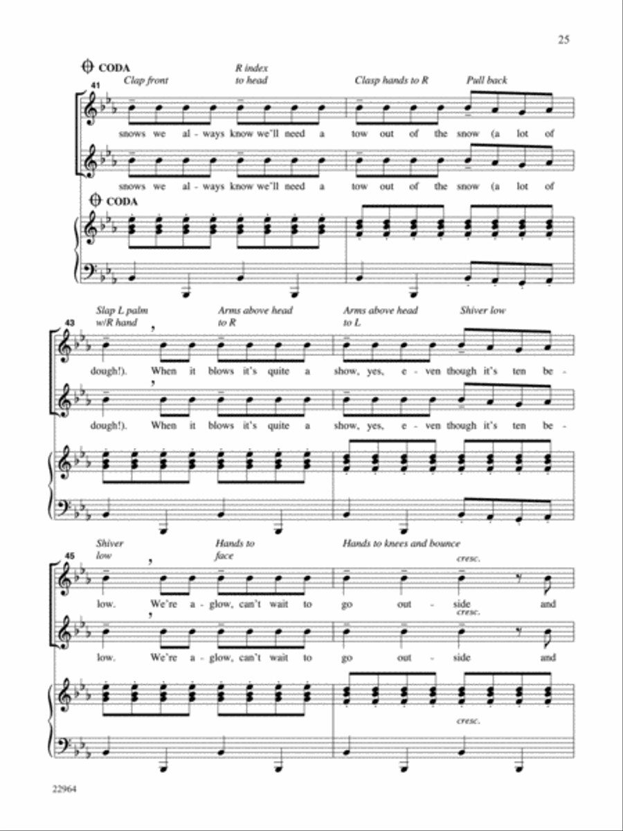 The Big Chill - Teacher's Handbook Unison Choir scores gallery preview page 29