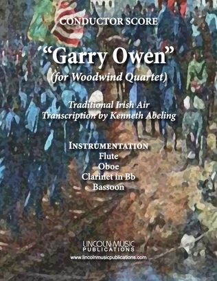 Book cover for March - Garry Owen (for Woodwind Quartet)