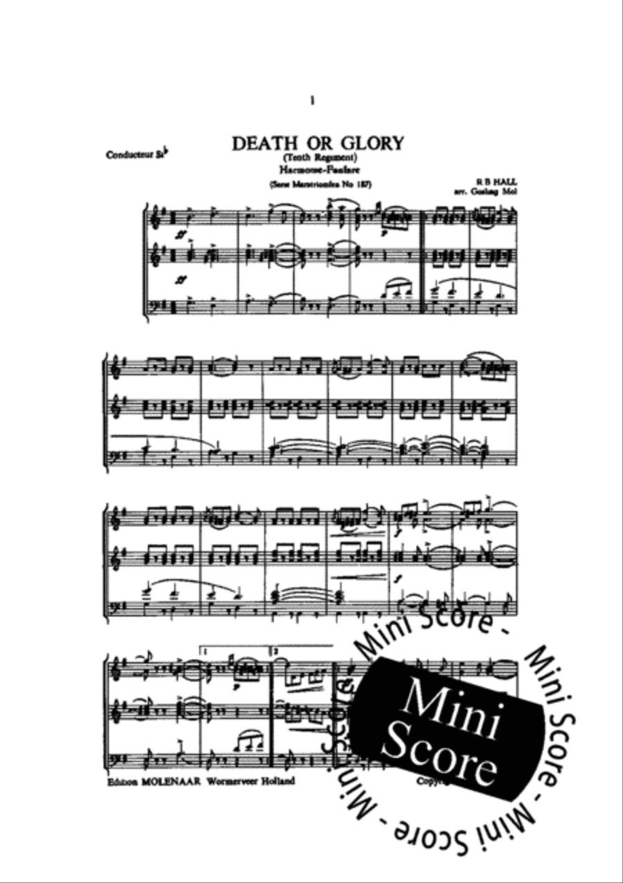 Death Or Glory Death Or Glory Fanfare Band scores gallery preview page 3