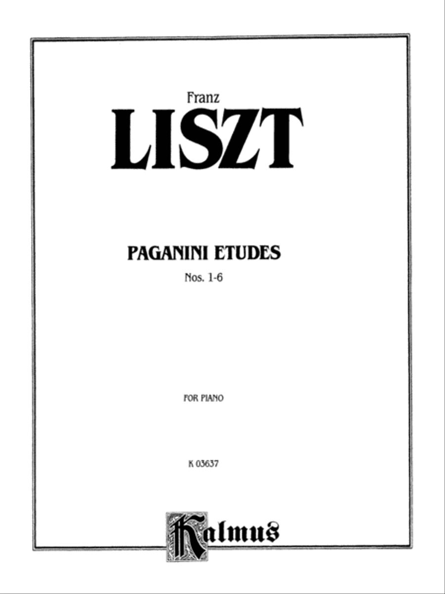 Paganini Etudes (Nos. 1-6) Piano Method scores gallery preview page 2