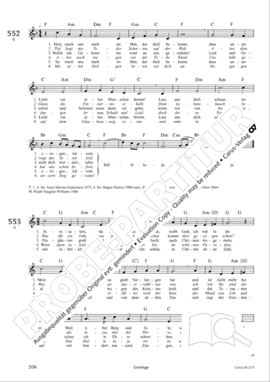 Gitarrenbuch zum Gotteslob Guitar scores gallery preview page 190