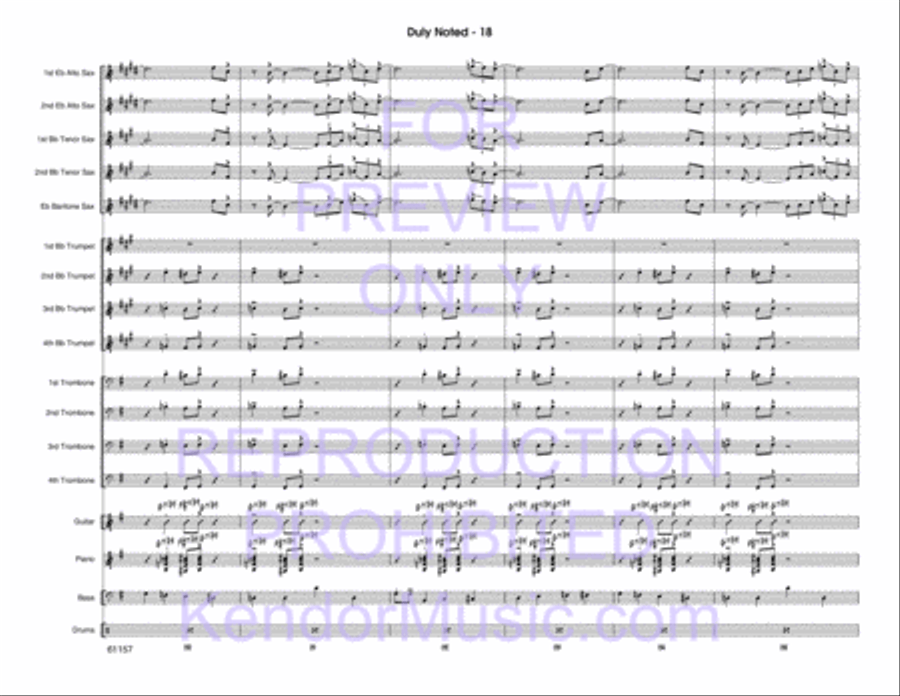 Duly Noted Duly Noted Jazz Ensemble scores gallery preview page 19
