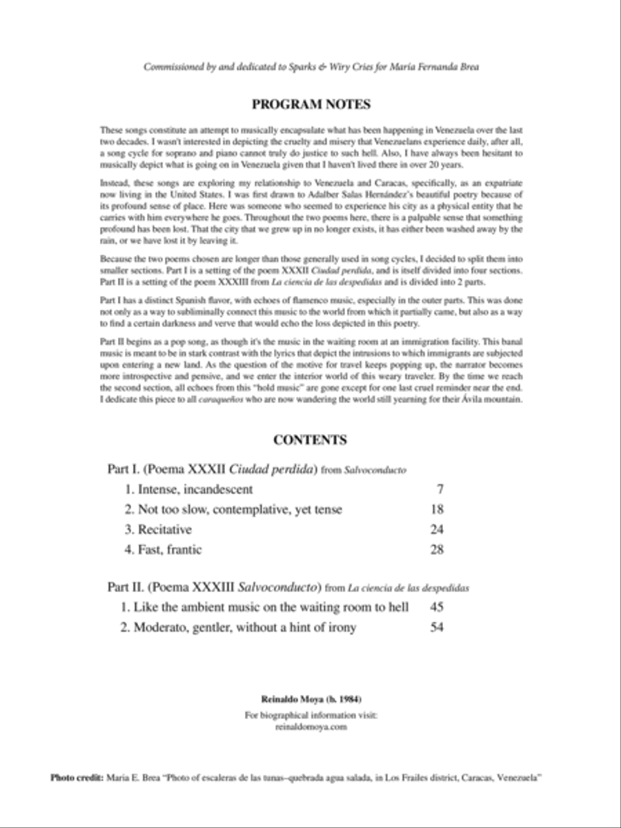 Ciudad perdida Ciudad perdida Soprano Voice scores gallery preview page 3