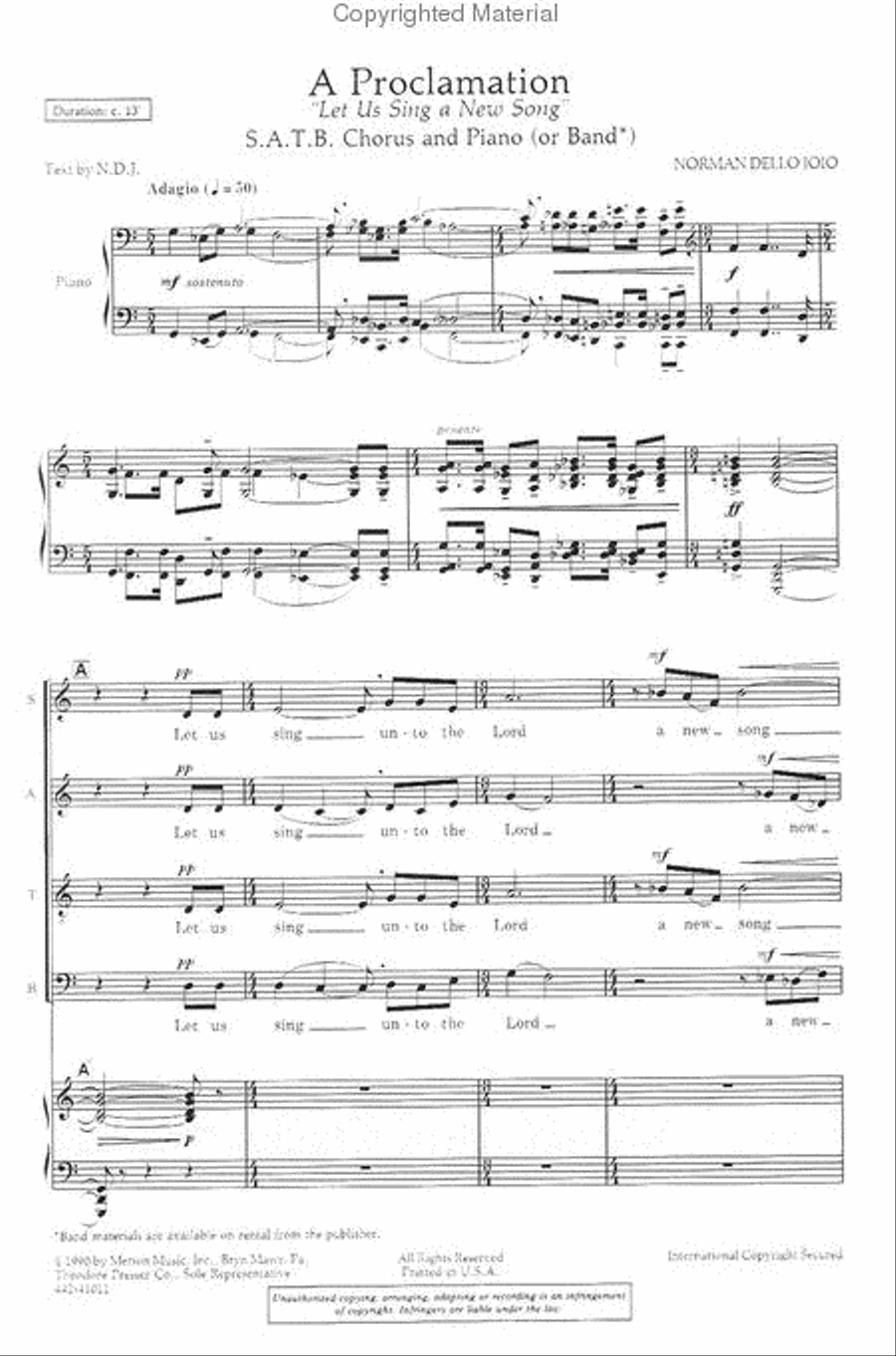 A Proclamation A Proclamation 4-Part scores gallery preview page 2