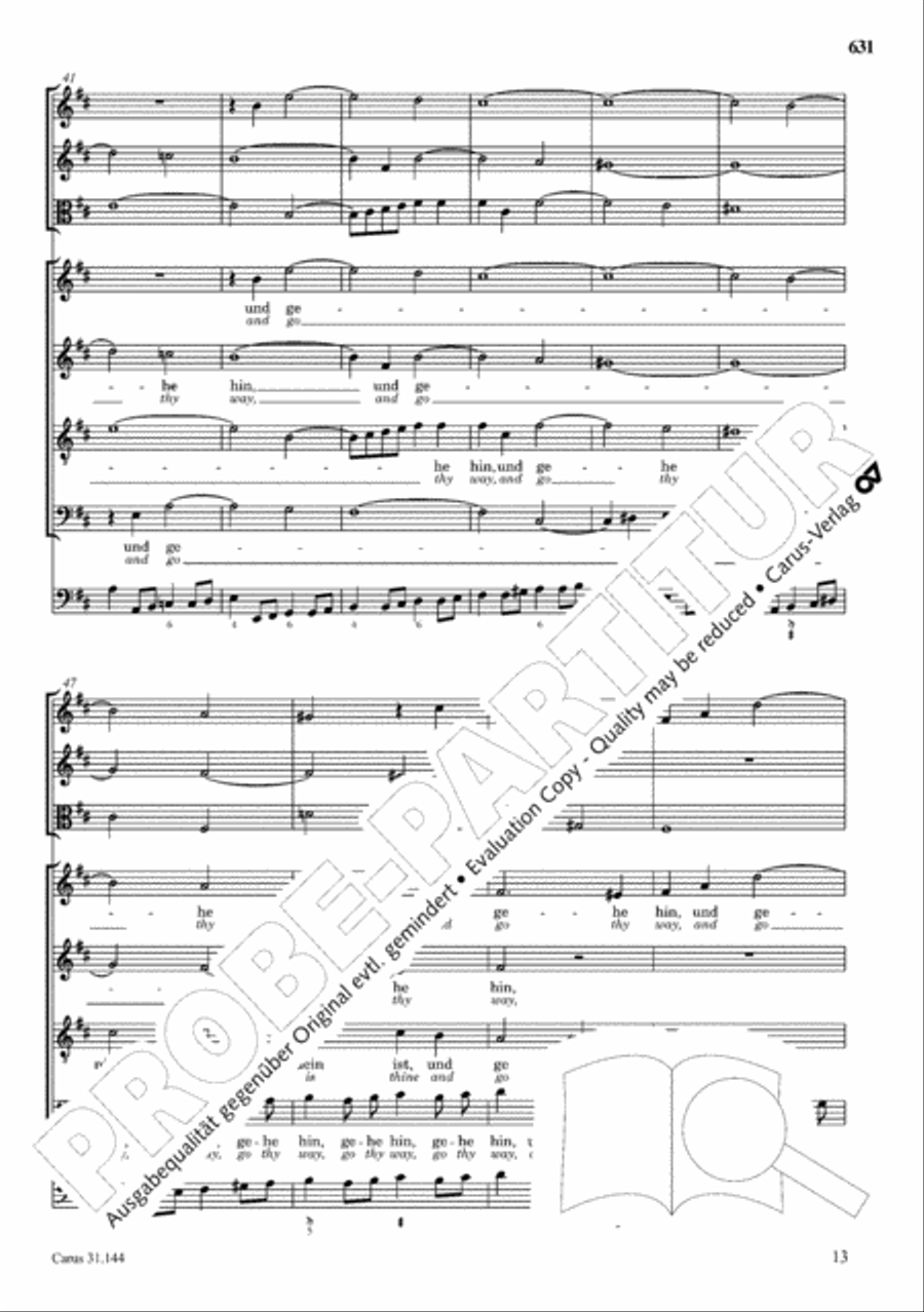 The Complete Sacred Vocal Works (Das geistliche Vokalwerk) Voice scores gallery preview page 630