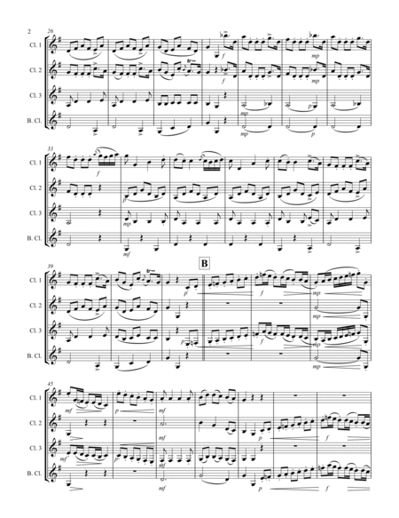 Boccherini - “Minuetto” (for Clarinet Quartet) image number null