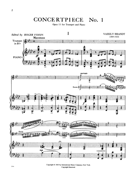 Concertpiece No. 1, Opus 11