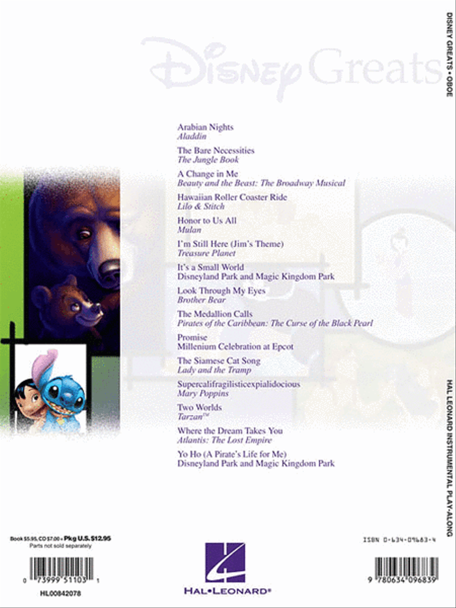 Disney Greats Oboe Solo scores gallery preview page 2