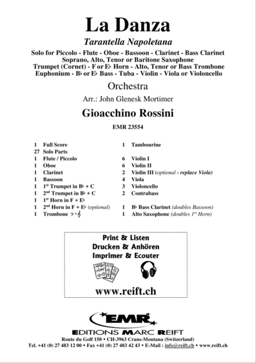 La Danza La Danza Orchestra scores gallery preview page 2