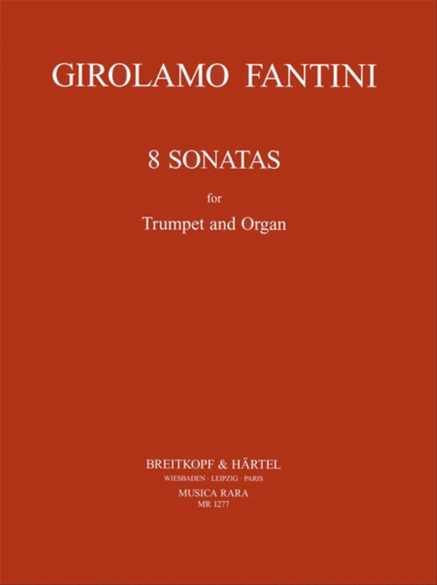 8 Sonatas by Girolamo Fantini Organ - Sheet Music