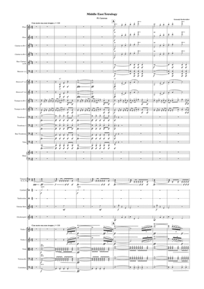 Middle East Tetralogy, 4th movement - "Caravan". Score and parts. Arabic music for full symphonic or