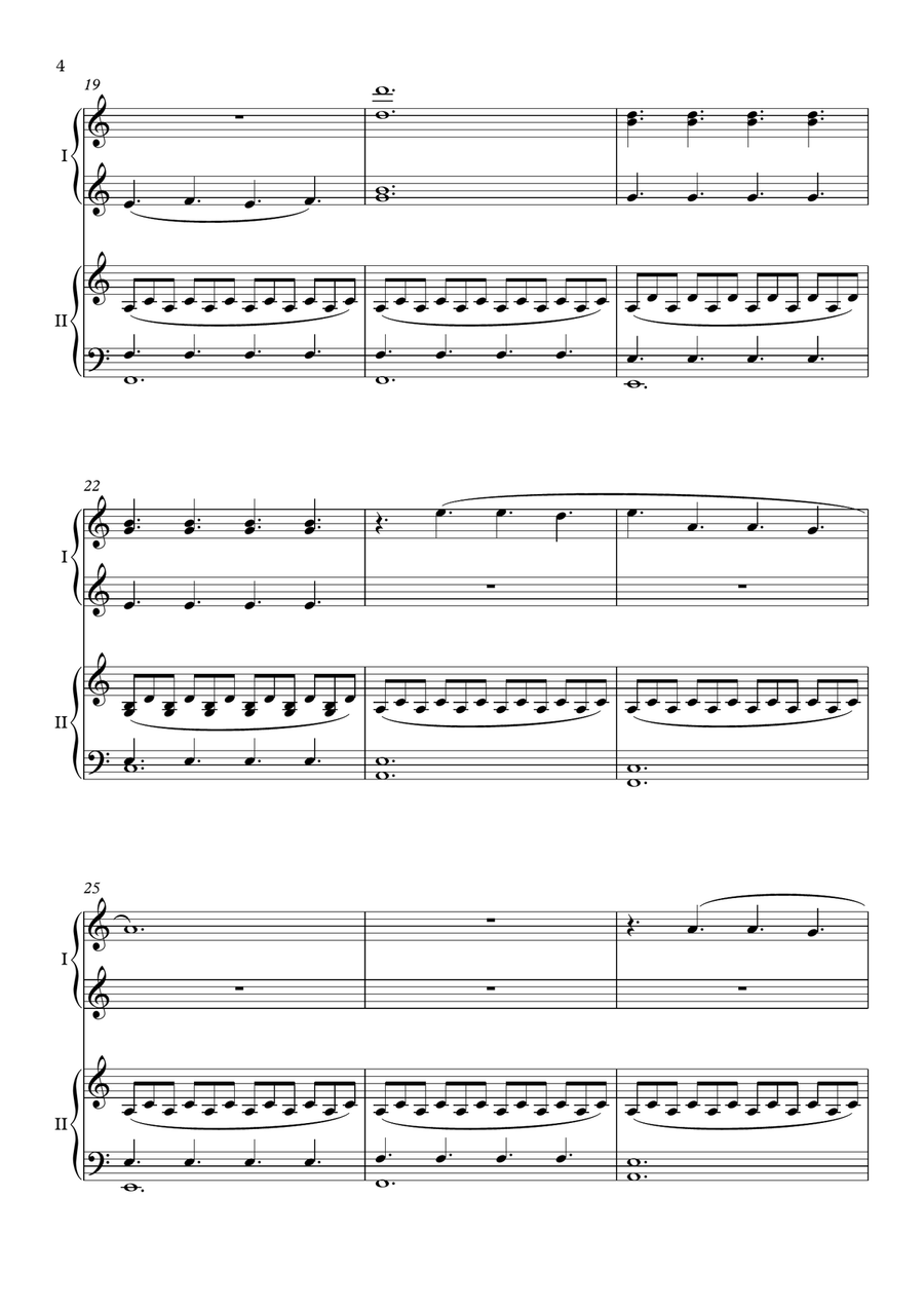Downton Abbey (theme) 1 Piano, 4-Hands scores gallery preview page 4