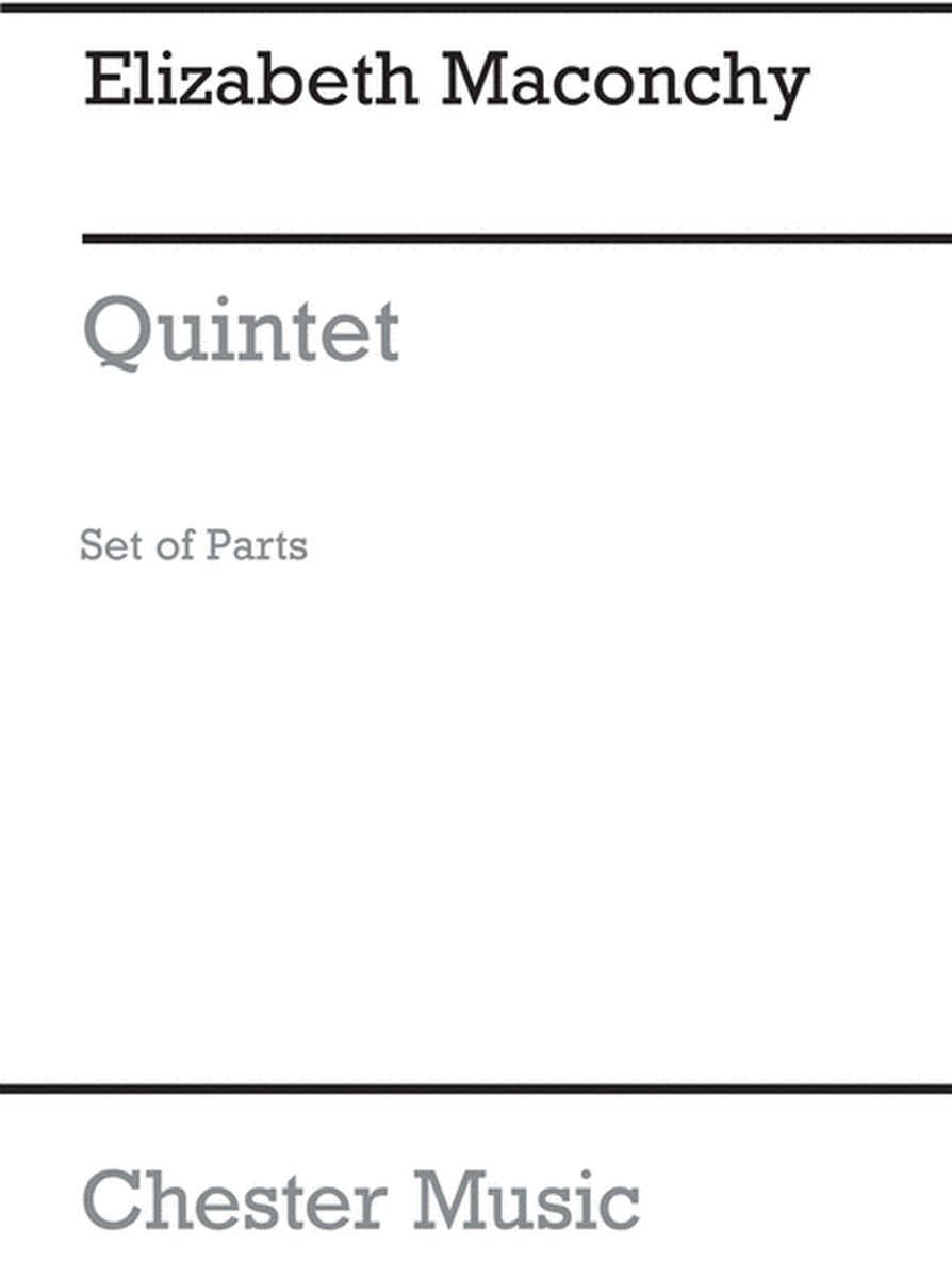 Oboe Quintet (Parts)