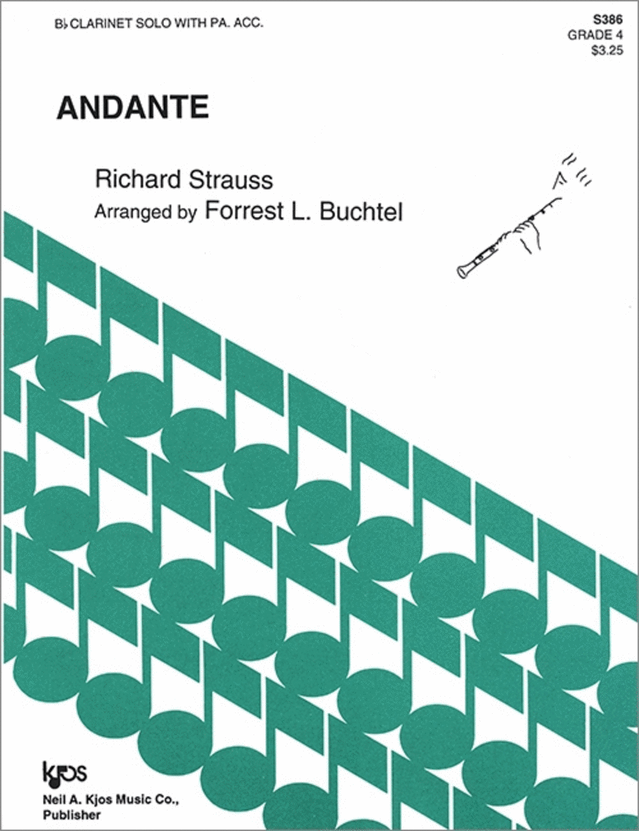 Andante Clarinet Solo scores gallery preview page 1