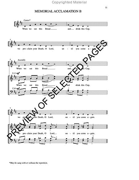 Corpus Christi Mass - Choral / Accompaniment edition image number null