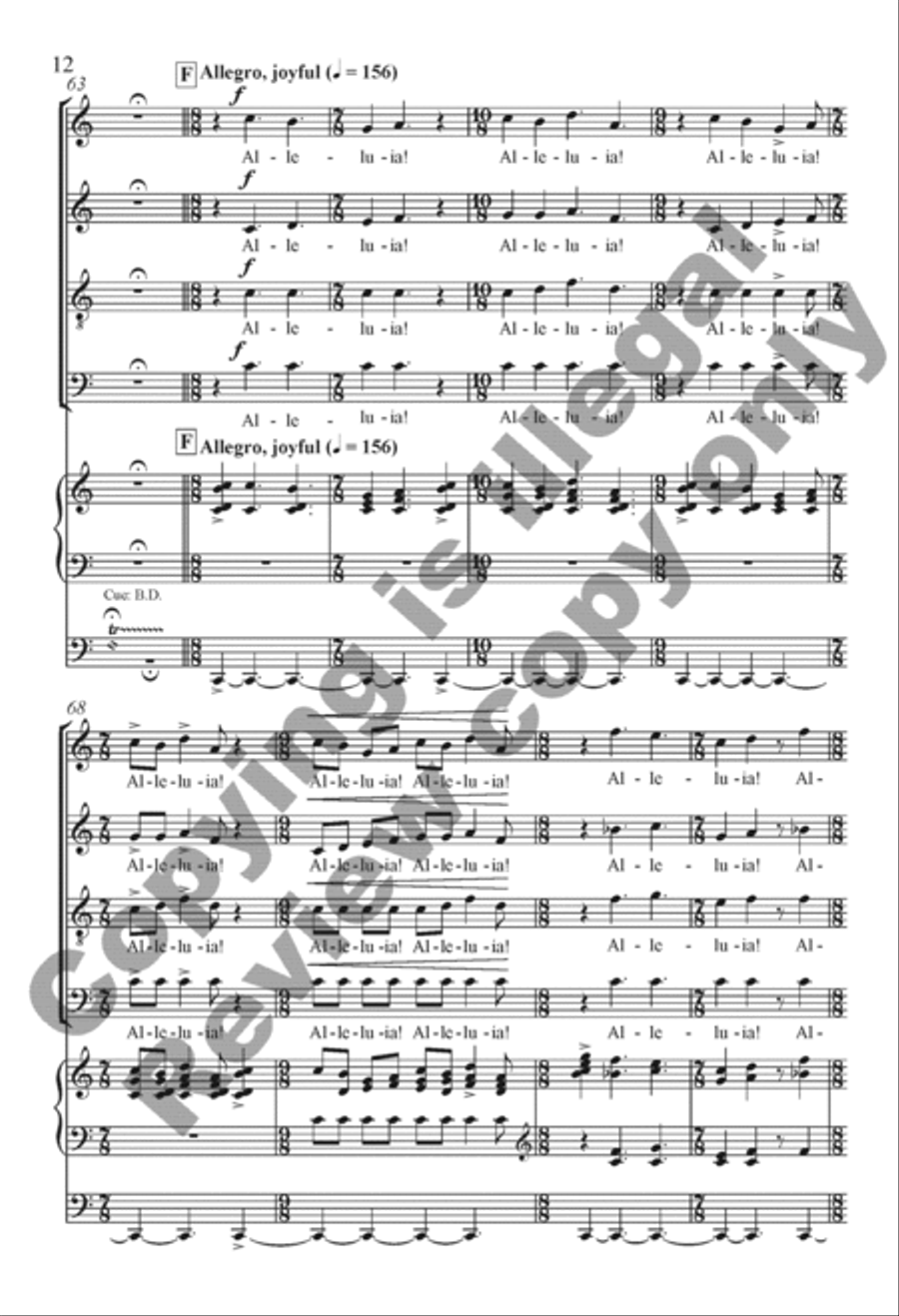 Alleluias, Intercessions and Remembrances 4-Part scores gallery preview page 11