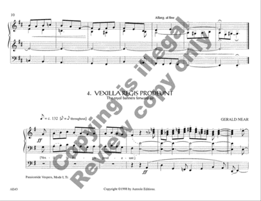 Chantworks, Set II Lent, Passiontide, Easter Organ scores gallery preview page 17