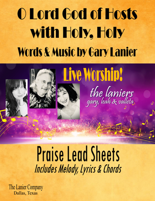 O LORD GOD OF HOSTS with HOLY, HOLY - Praise Lead Sheets (Includes Melody, Lyrics & Chords)