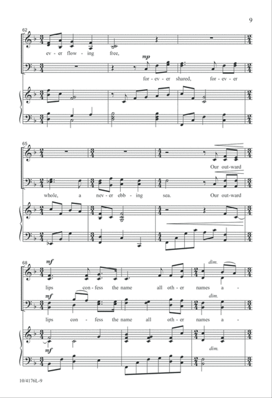 Immortal Love, Forever Full 4-Part scores gallery preview page 9