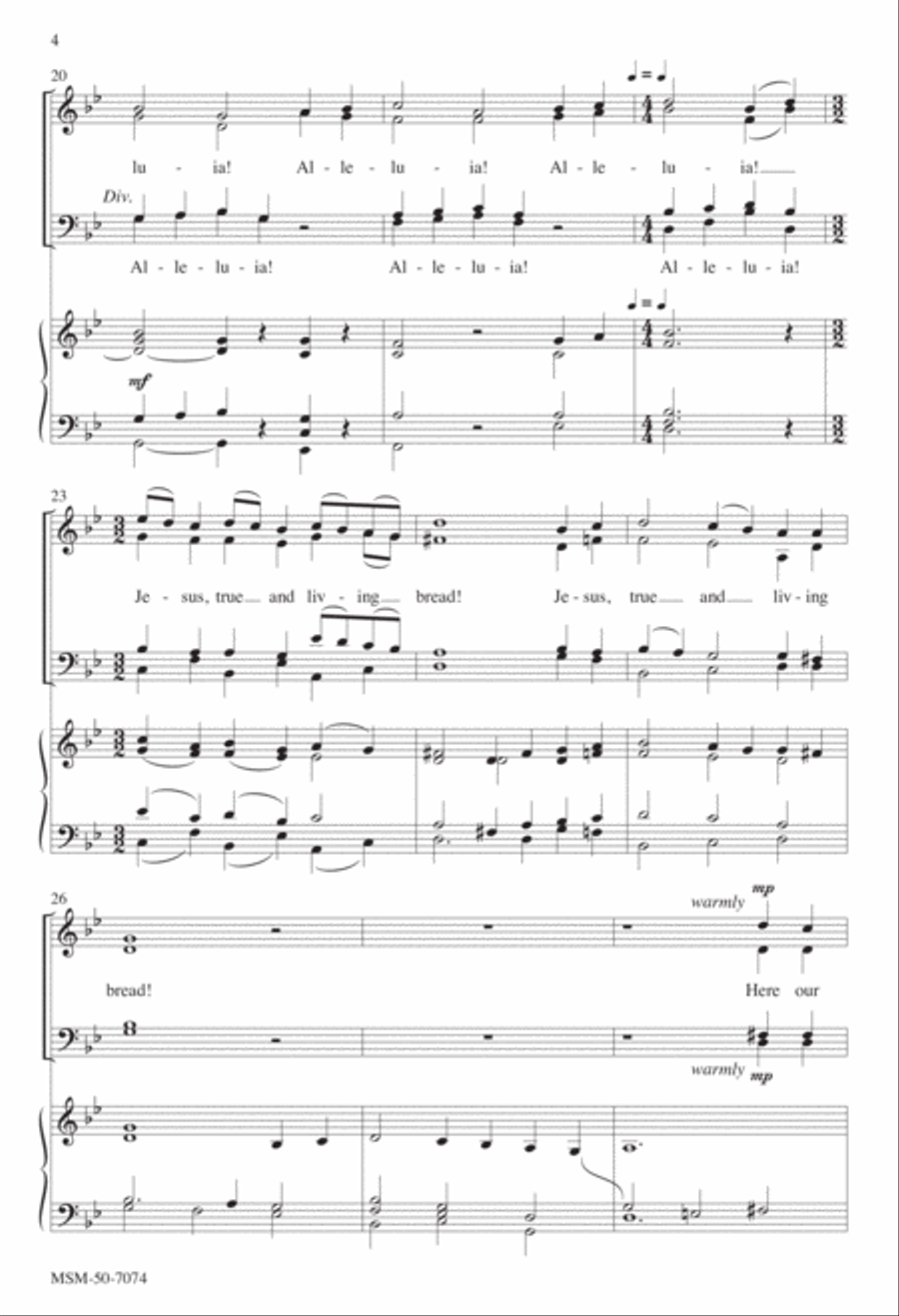 Lord, Enthroned in Heavenly Splendor 4-Part scores gallery preview page 4