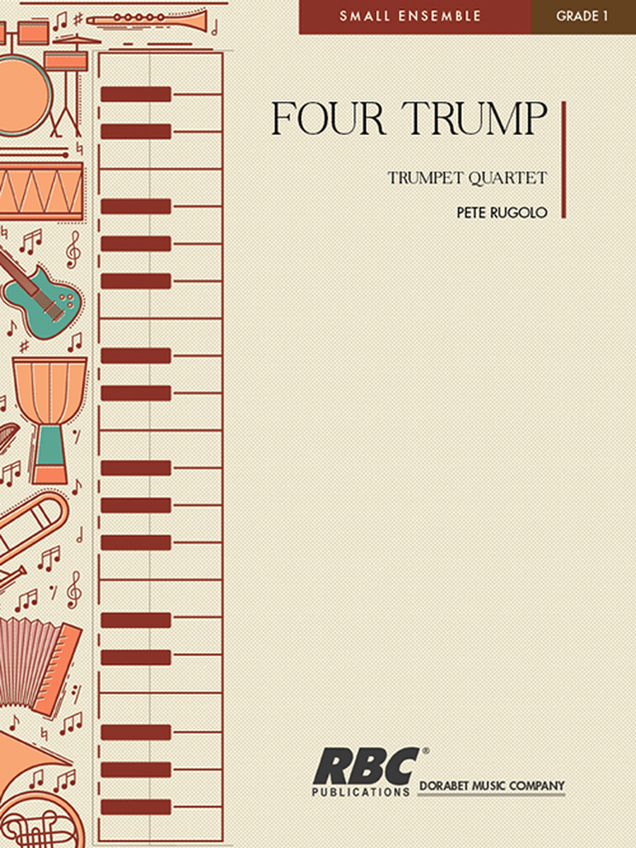 Four Trump Trumpet Quartet Trumpet scores gallery preview page 1