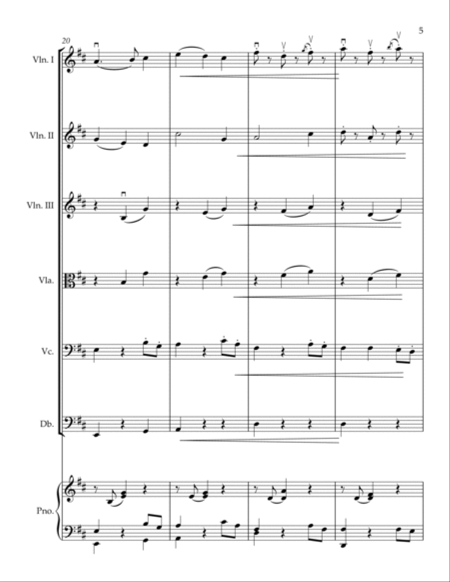 ICICLES DRIPPING FOR YOUNG STRING ORCHESTRA Chamber Music scores gallery preview page 5