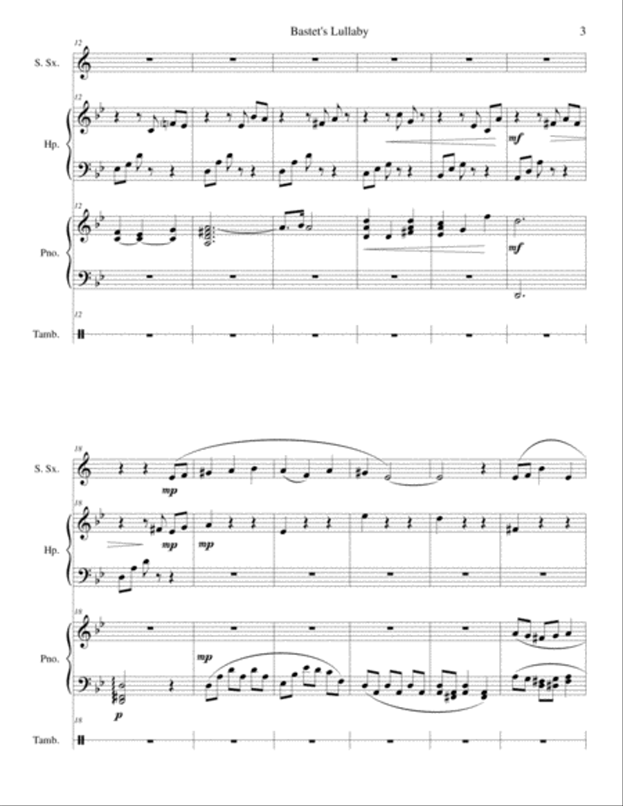 Bastet's Lullaby School and Community scores gallery preview page 4