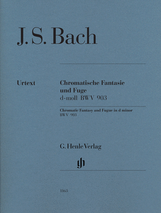 Book cover for Chromatic Fantasy and Fugue in D Minor BWV 903 and 903a