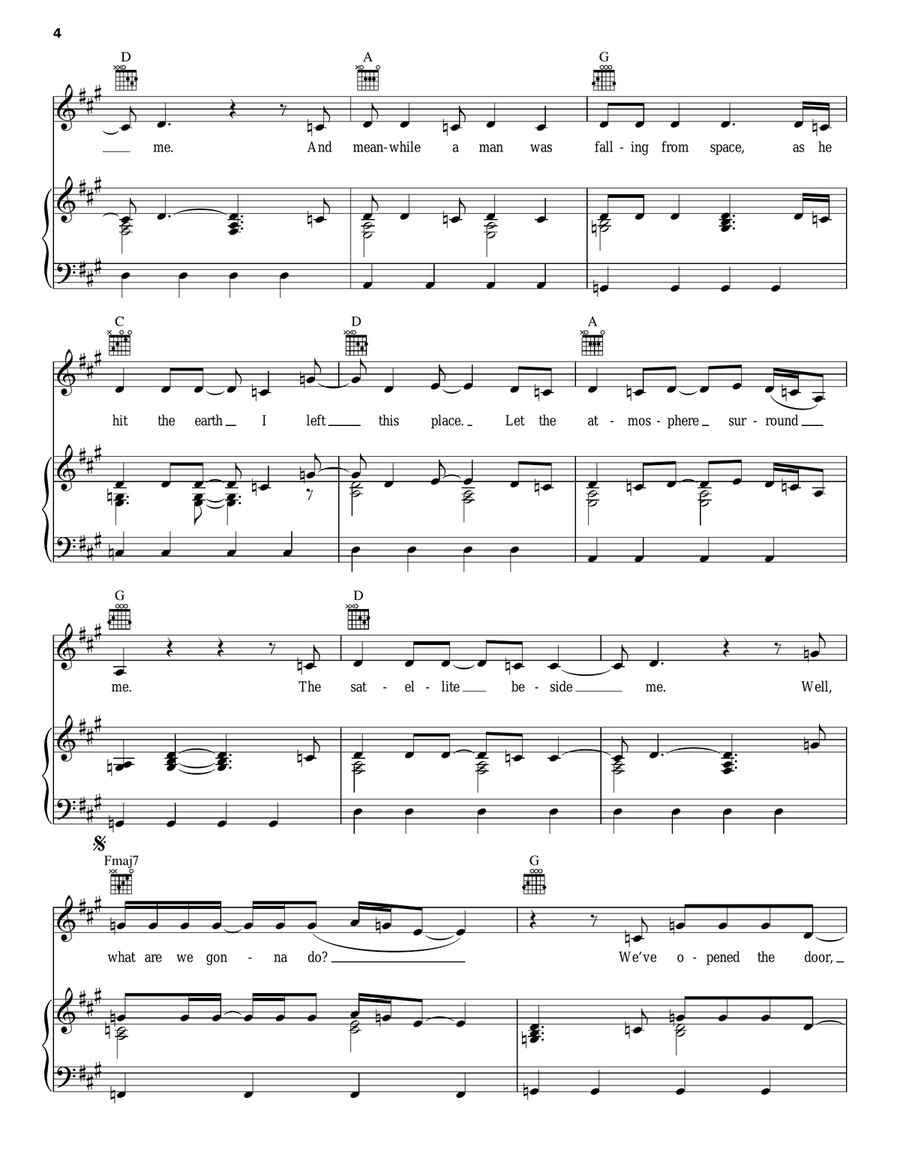 How Big, How Blue, How Beautiful Piano, Vocal, Guitar scores gallery preview page 4