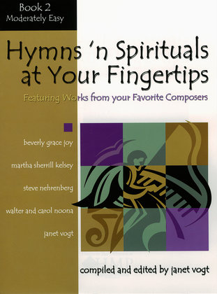 Book cover for Hymns 'n Spirituals at Your Fingertips - Book 2