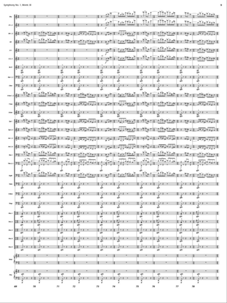 And the Earth Trembled (Symphony 1, New Day Rising, Mvt. III) Concert Band scores gallery preview page 8