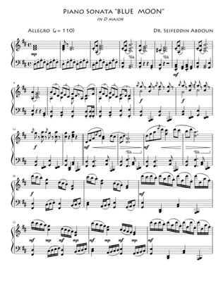 Piano Sonata in D major: Blue Moon