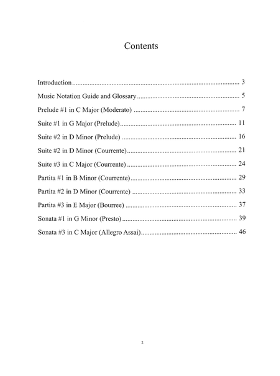 J. S. Bach for Bass Acoustic Guitar scores gallery preview page 3