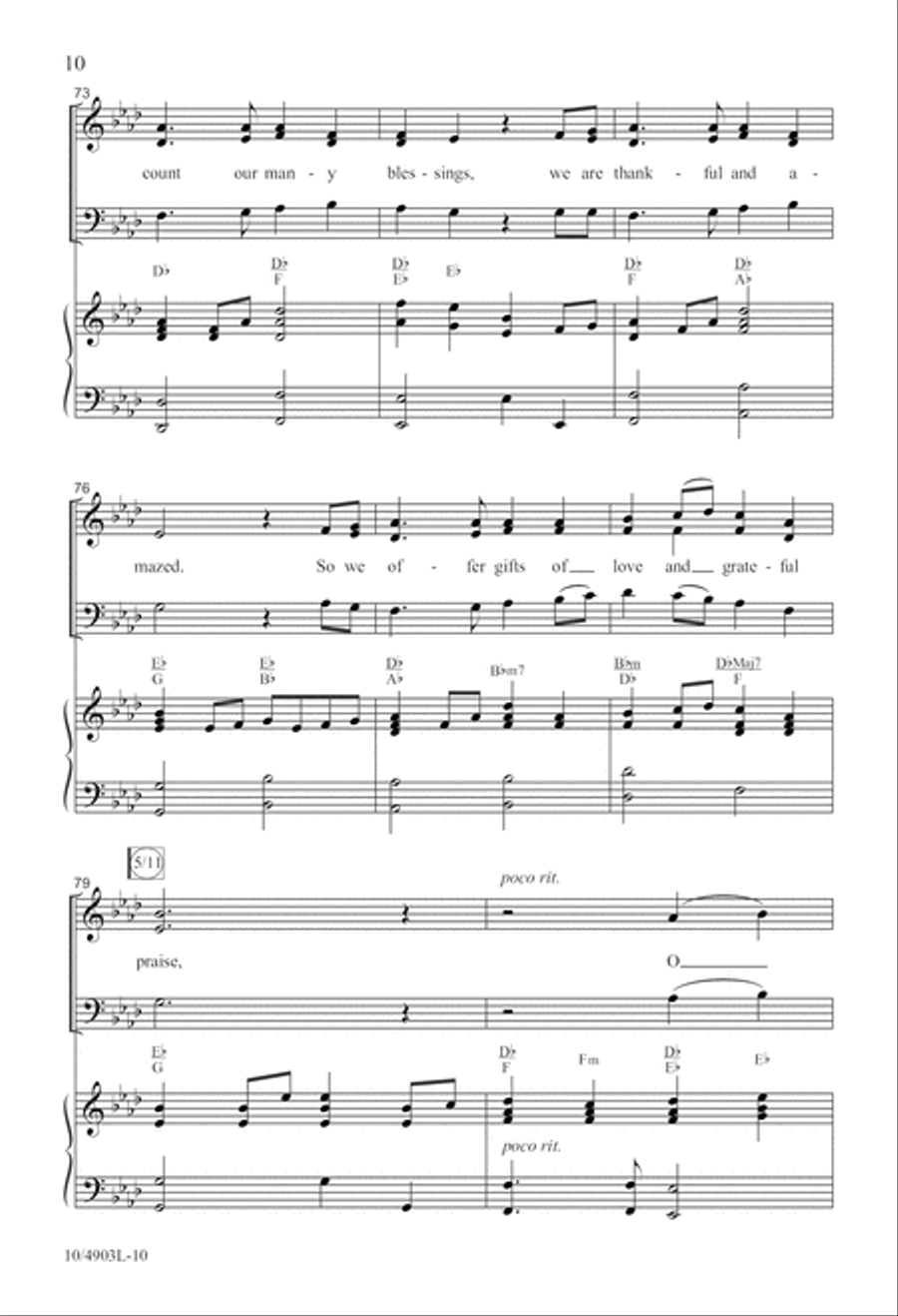 Thanks for Giving 4-Part scores gallery preview page 10