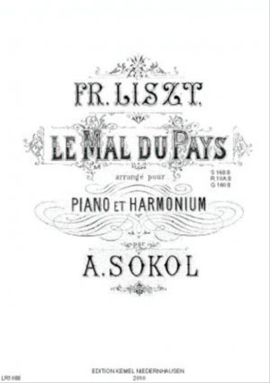 Le mal du pays Harmonium scores gallery preview page 1