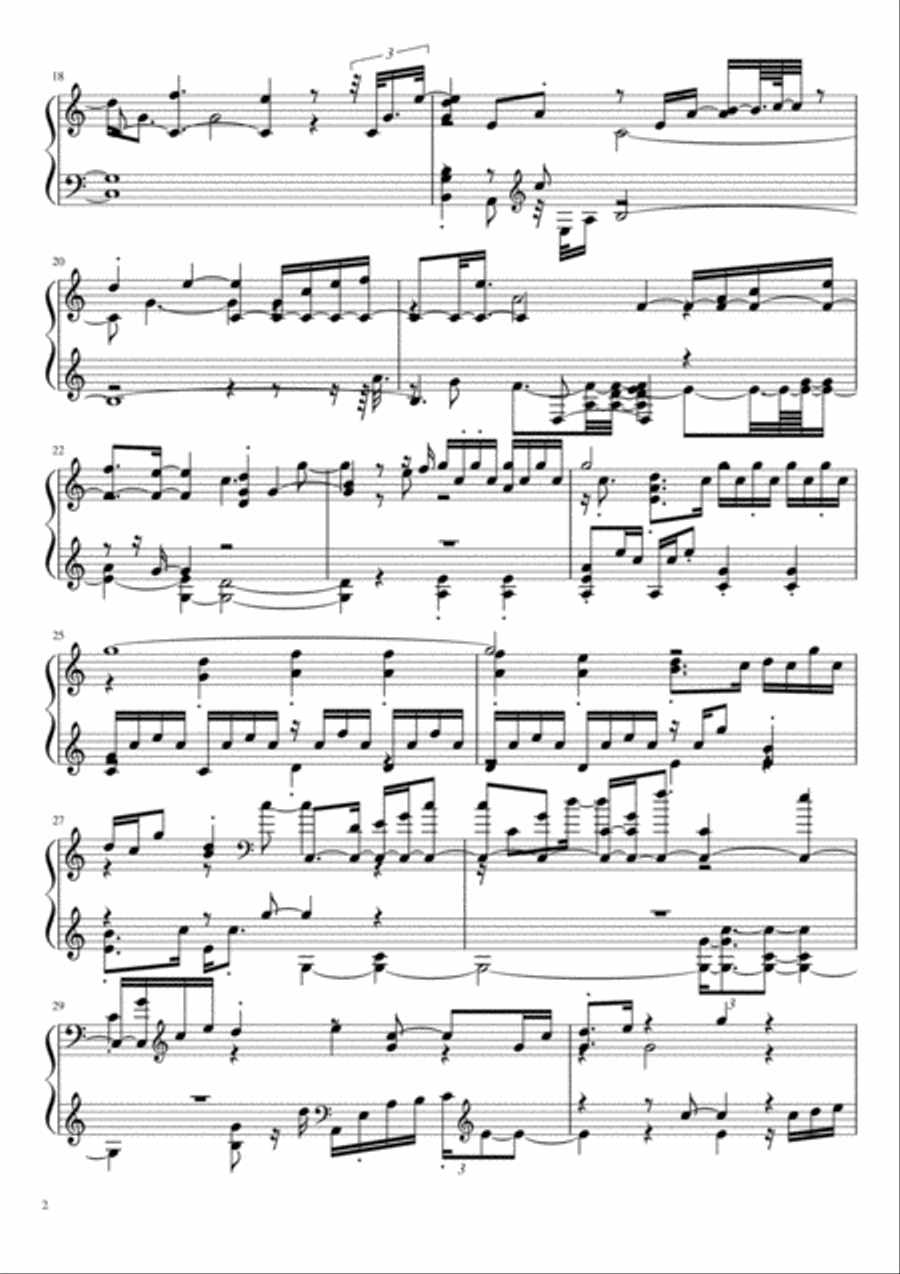 Hosanna Hosanna Piano Solo scores gallery preview page 2