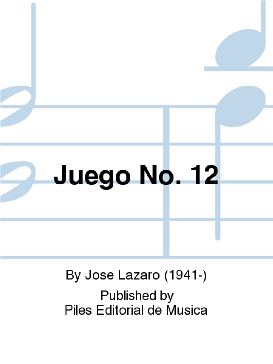Juego No. 12 Juego No. 12 Horn scores gallery preview page 1