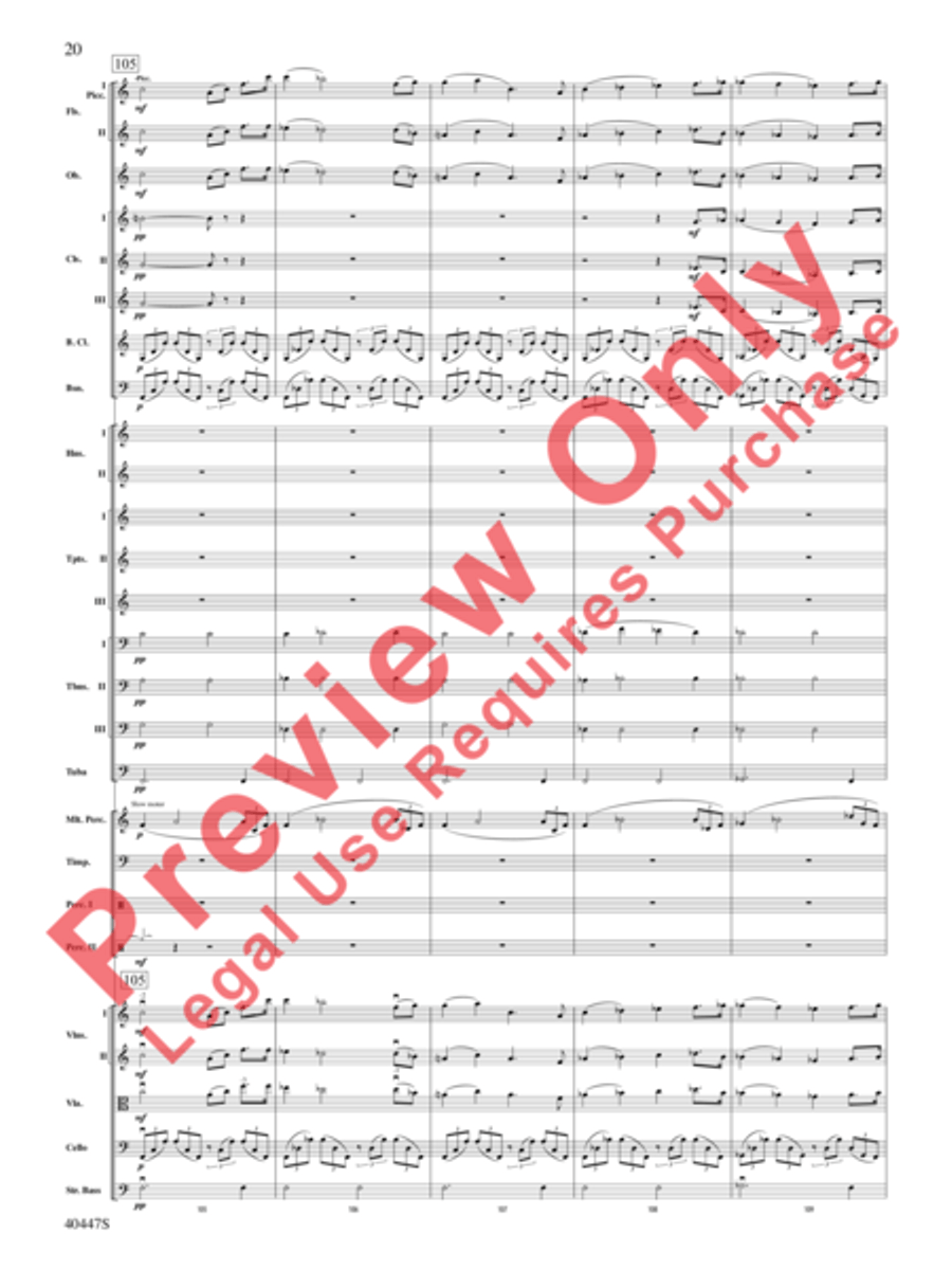 Triumph of the Argonauts Full Orchestra scores gallery preview page 21
