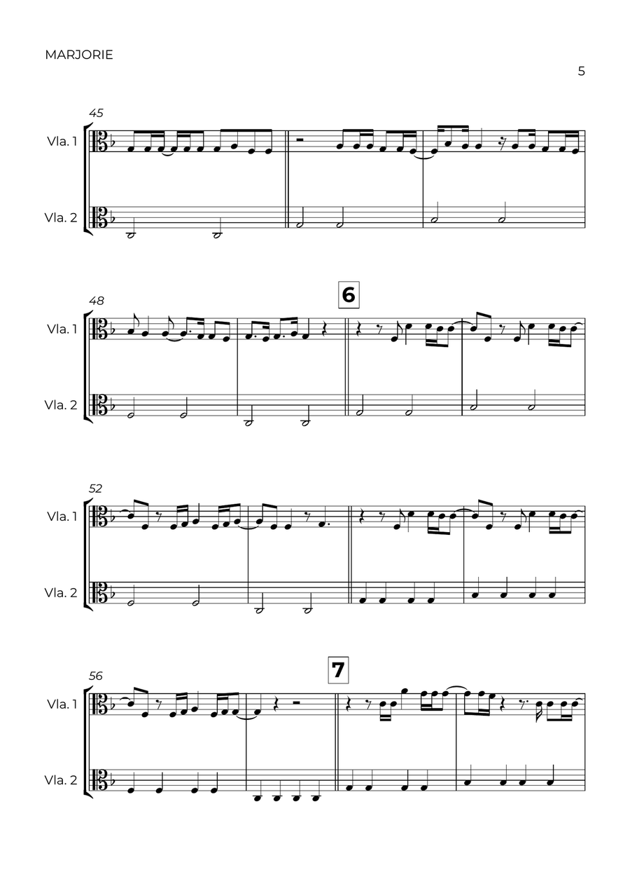 Marjorie String Duet scores gallery preview page 5