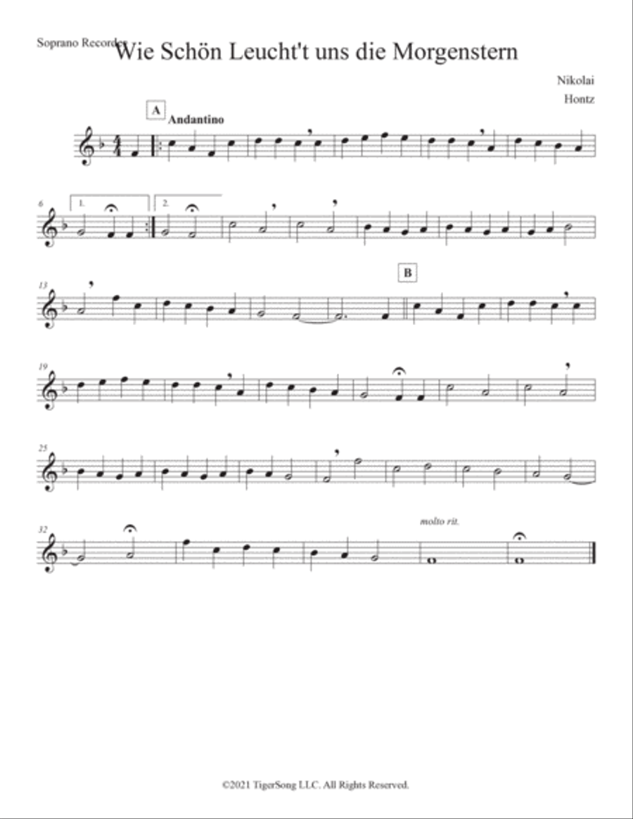 Wie Schön Leuchtet die Morgenstern Chamber Music scores gallery preview page 5
